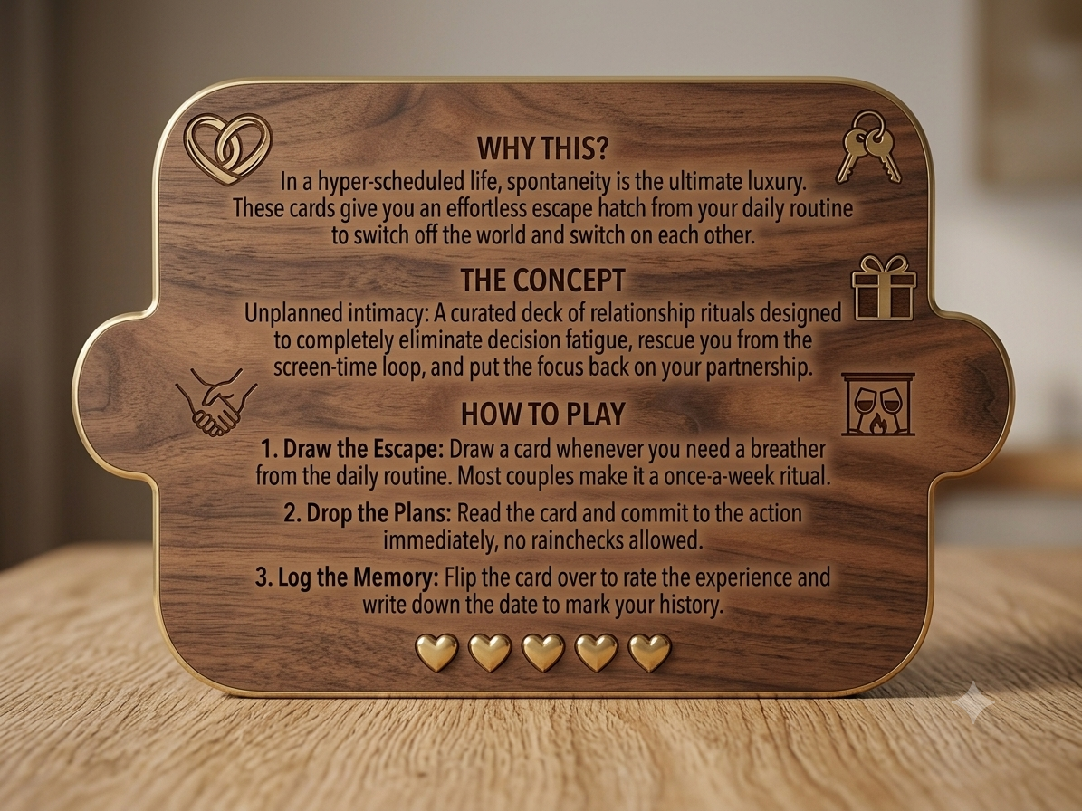 Spontaneous Dates: Connection Cards for Couples